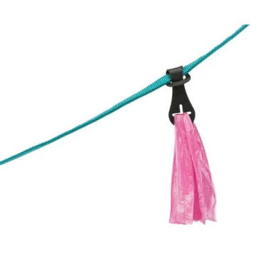 KT26.Trixie Universal Dirt Bag/Toy Holder - tartó (fekete) pórázra (14x4cm)