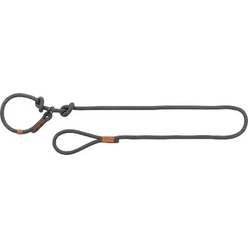 Trixie Be Nordic Leash - állítható, retriver póráz fonott kötélből (szürke/barna) L-XL (1.7m/Ø13mm)