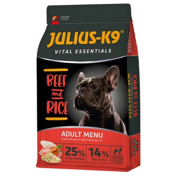 JULIUS-K9 12kg ADULT Vital Essentials BeefRice (marharizs) száraztáp