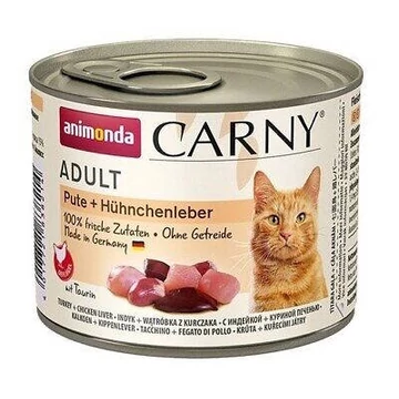 Animonda Carny Adult (pulyka,csirkemáj) konzerv - Felnőtt macskák részére (200g)