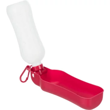 Trixie Bottle with Bowl - itatós palack (fekete,piros színben) kutyák részére (0,5l)
