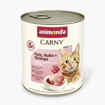 Animonda Carny Adult (pulyka,csirke,rák) konzerv - Felnőtt macskák részére (800g)