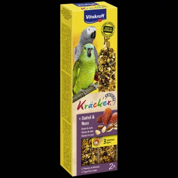 Vitakraft Kracker - Dupla rúd (datolya,dió) Jákópapagájok részére számára (180g)