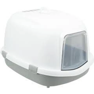 Trixie Primo XXL Litter Tray - fedeles macska wc (szürke/fehér) macskák részére (56x47x71cm)