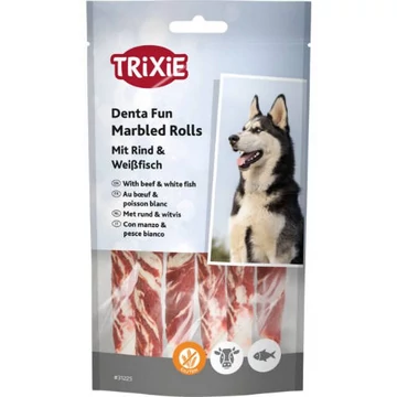 Trixie 31225 Trixie Marbled Beef Chewing Rolls - jutalomfalat (marhahús,marhabőr,hal) 12cm/6db/70g