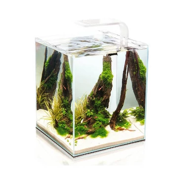 Aquael Shrimp Set Smart DayNnight 30 white - Nano akvárium (fehér) garnélarákoknak és kisebb halaknak (29x29x35cm)