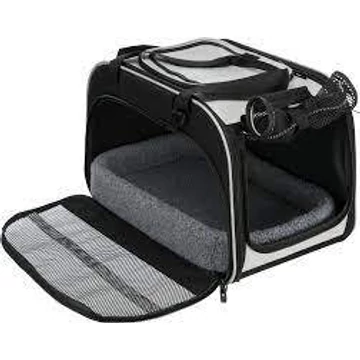 Trixie Living  Transport Bag Valery - szállítótáska (fekete,szürke) kutyák részére (29x31x49cm)