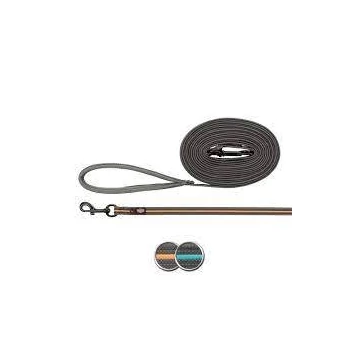 Trixie Fusion Tracking Leash - nyomkövető póráz (szürke,papaja) kutyák részére (M-XL) 3m/17mm