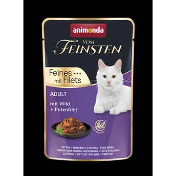 Animonda Vom Feinsten Feines Filets (vad, pulykamellfilé) alutasakos macskák részére (85g)
