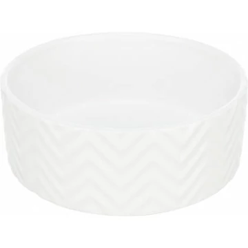 Trixie Ceramic Bowl - kerámia tál (nyomott mintával, fehér) kutyák részére (0,9l/16cm)
