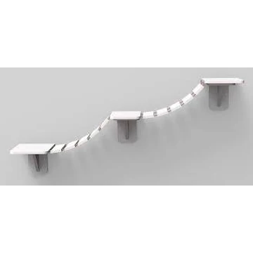 Trixie Climbing Ladder for Wall Mounting - falraszerelhető fekhely (fehér) macskák részére (150x30cm)