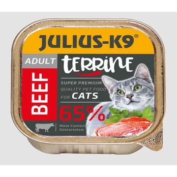 Julius-K9 Cat Terrine Adult Beef - nedveseledel (marha) felnőtt macskák részére (100g)