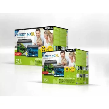 AquaEl Leddy XL DayNight Set - akvárium szett (fekete) 72l/60x30x40cm)