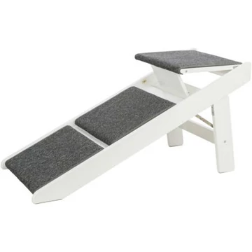 Trixie Ramp - lépcső és rámpa (fehér,szürke) beltéri használatra (44x46x106 cm) max.70kg