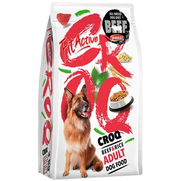 FitActive CROQ Premium BeefRice Adult - száraztáp (marha,rizs) felnőtt kutyák részére (3kg)
