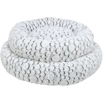 KT26.Trixie Mila Bed - kerek, peremes fekhely (fehér/szürke) macskák részére (Ø50cm)