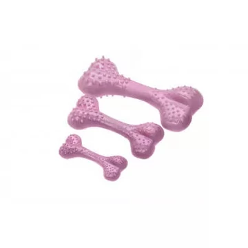 Comfy Strawberry Dental Bone - fogtisztítós játék (csont) kutyák részére (8,5x4x2cm)