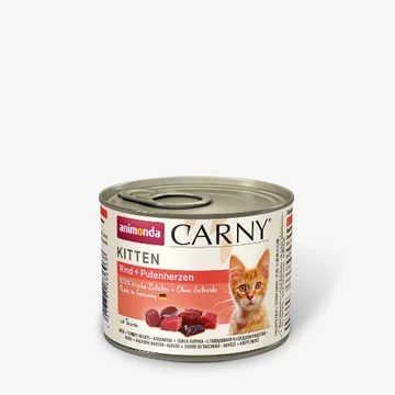 Animonda Carny Kitten Rind, Pute - konzerv (marha,pulyka) kölyök macskák részére (200g)
