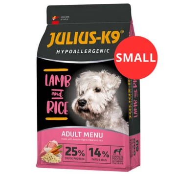 JULIUS-K9 3kg ADULT HYPOALLERGENIC LambRice (bárányrizs) SMALL