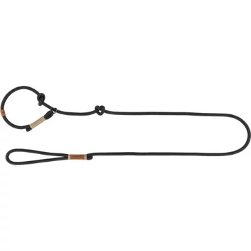 Trixie Be Nordic Leash - Retriever póráz fonott kötélből (fekete/homok) S-M (1,7m/Ø8mm)