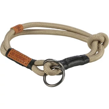KT26.Trixie Be Nordic Collar - nyakörv fonott kötélből (homok/fekete) XS-S (30cm/Ø6mm)