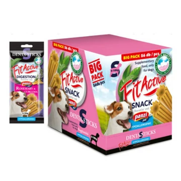 FitActive SNACK Denta-Sticks Hypoallergenic Digestion "S" - jutalomfalat (rozmaring, kurkuma) kutyák részére (14x140g)
