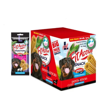 FitActive SNACK Denta-Sticks Hypoallergenic Digestion "L" - jutalomfalat (rozmaring, kurkuma) kutyák részére (10x170g)