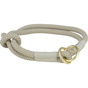 Trixie soft rope semi-choke - félfojtó nyakörv (világosszürke/szürke) kutyák részére (L-LX:55cm/Ø13mm)