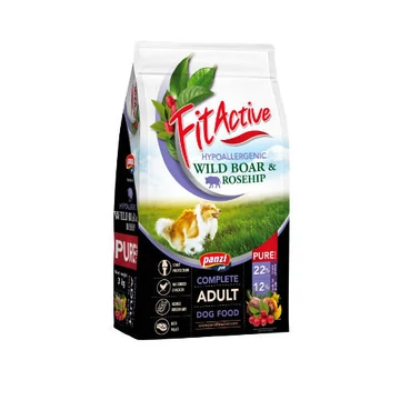FitActive PURE 3kg Hypoallergenic Wild BoarRosehip (vaddisznó, csipkebogyó)