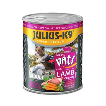 JULIUS-K9 Lamb with Carrots (bárány,répa) Adult Paté - Konzerv felnőtt kutyák részére (800g)