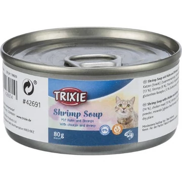 KT26.Trixie Shrimp Soup with chicken and shrimp - kiegészítő eleség (csirke,garnéla) macskák részére (80g)