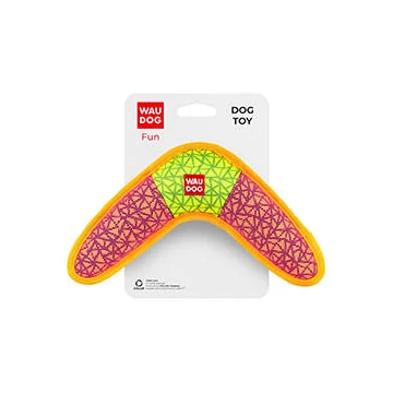 WAUDOG Fundog - játék (boomerang,pink) kutyák részére (24x14cm)