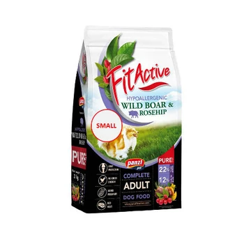 FitActive PURE 3kg Hypoallergenic WILD BOARROSEHIP (vaddisznó, csipkebogyó) - SMALL