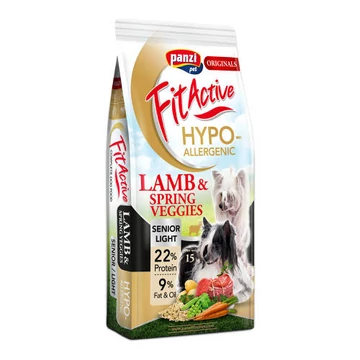 FitActive ORIGINALS 15kg SENIOR/LIGHT HYPOALLERGENIC LambSpring Veggies