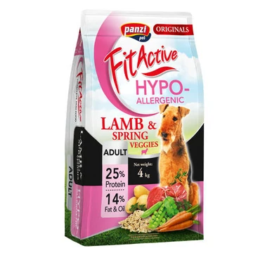 FitActive ORIGINALS 4kg ADULT HYPOALLERGENIC LambSpring Veggies (báránytavaszi zöldségek)