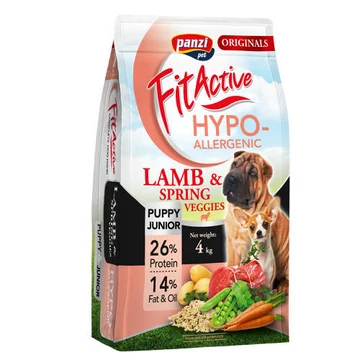 FitActive ORIGINALS HYPOALLERGENIC PuppyJunior LambSpring Veggies (báránytavaszi zöldségek) 4kg