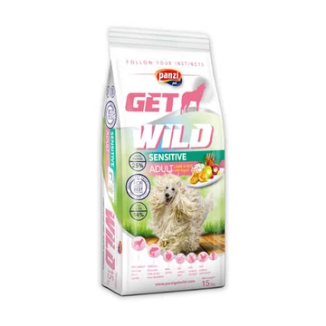 Panzi GetWild Adult Sensitive LambRice with Apple száraztáp - Bárány-Rizs-Alma (csirke- és búzamentes, 15 kg)