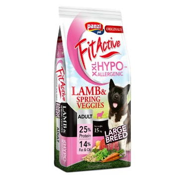 FitActive ORIGINALS HYPOALLERGENIC Adult LambSpring Veggies (báránytavaszi zöldségek) - LARGE BREED - 15kg