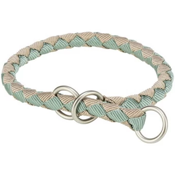 KT25.Trixie Cavo Stop-the-pull Collar - fonott nyakörv (zsálya/homokszín) kutyák részére (L-XL) 52-60/Ø18mm