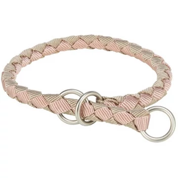 KT25.Trixie Cavo Stop-the-pull Collar - fonott nyakörv (mályva/homokszín) kutyák részére (S) 30-36/Ø12mm