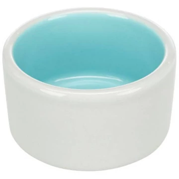 Trixie Ceramic Bowl - kerámia tál (fehér,kék) rágcsálók részére (100ml /Ø7cm)