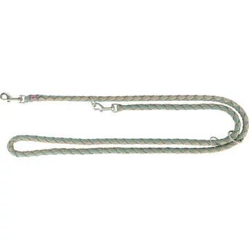 Trixie Cavo Leash - kiképzőpóráz fonott kötélből (zsálya/homok) S-M (2m/Ø12mm)