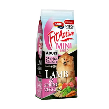 FitActive ORIGINALS MINI 800g ADULT Active HYPOALLERGENIC LambSpring Veggies