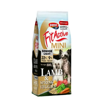 FitActive ORIGINALS MINI 800g SENIOR HYPOALLERGENIC LambSpring Veggies