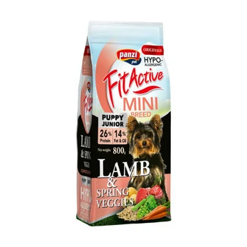 FitActive ORIGINALS MINI 800g PUPPY HYPOALLERGENIC LambSpring Veggies