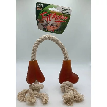 Fitactive natúr gumijáték  Two Large Bone Ends - játék kutyák részére