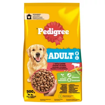 Pedigree Adult Beef  Poultry - Szárazeledel (Marhahússal és zöldséggel) felnőtt kutyák részére (500g)