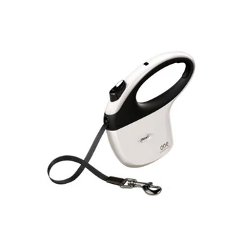 Flexi 034903 ONE tape 5m, fehér-fekete, M, 30kg-ig