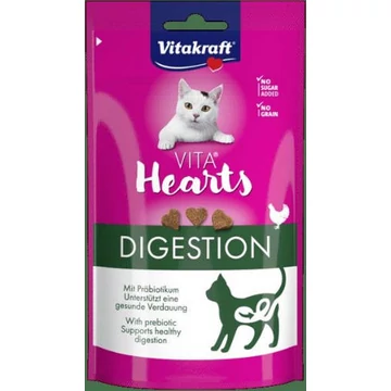 Vitakraft  Vita Hearts- Digestion, csirkés jutalom falat cicáknak 40g