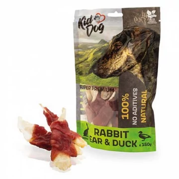 KIDDOG A05252 Super Premium 100% Nyúlfül kacsamellel 150g